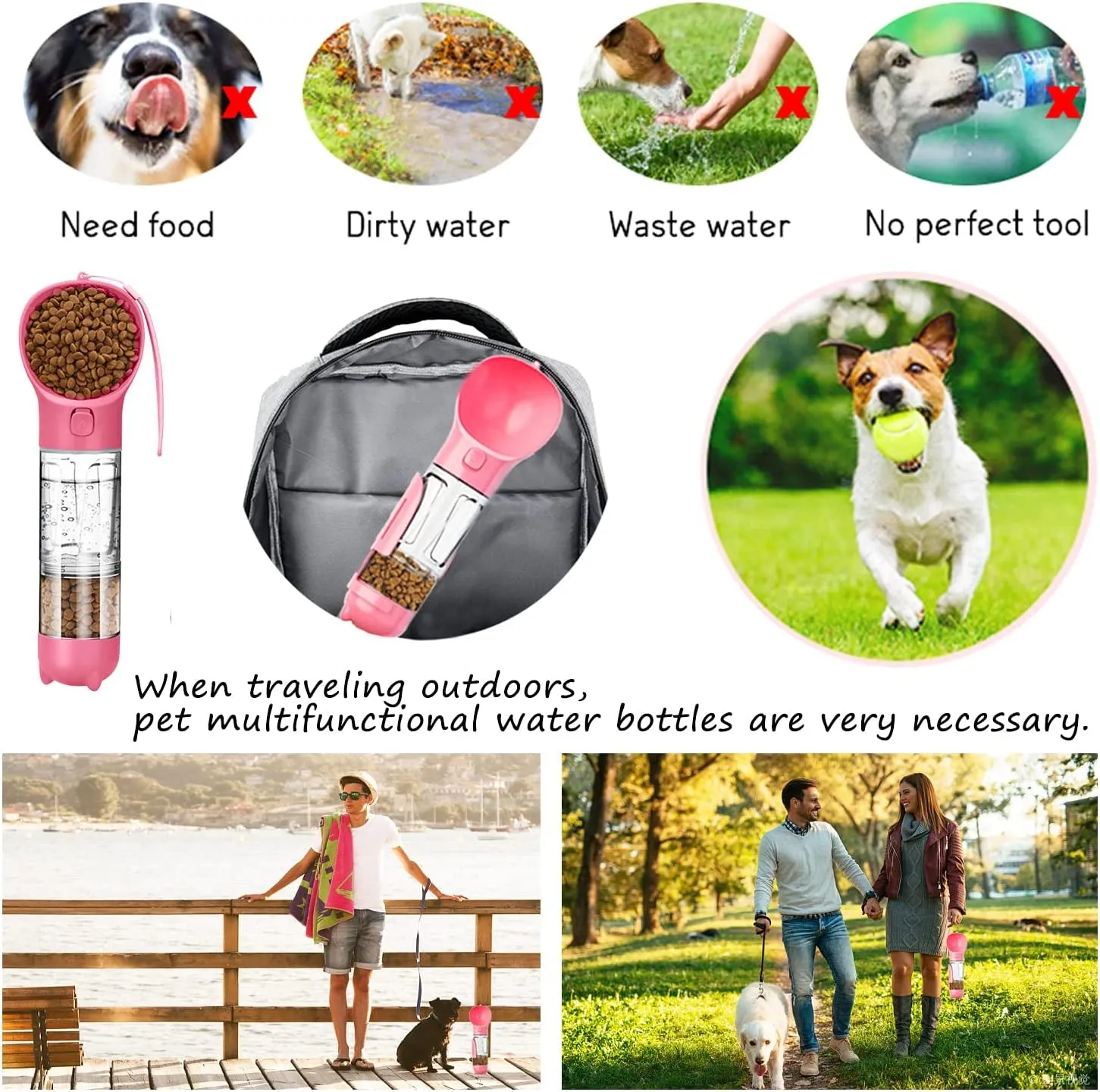 10Oz Portable Dog Water Bottle