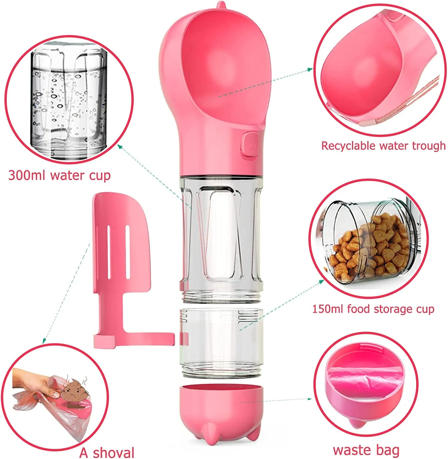 10Oz Portable Dog Water Bottle