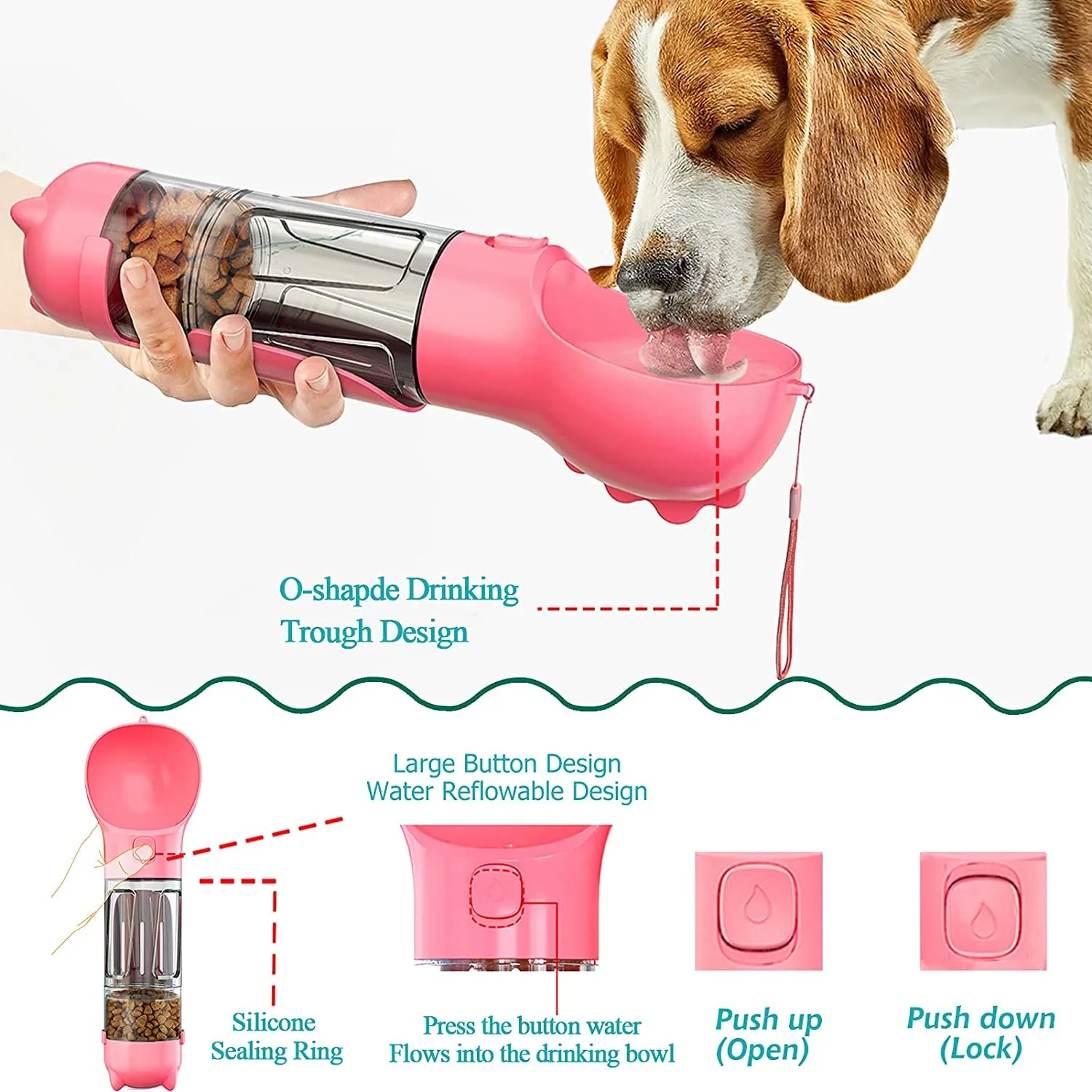10Oz Portable Dog Water Bottle