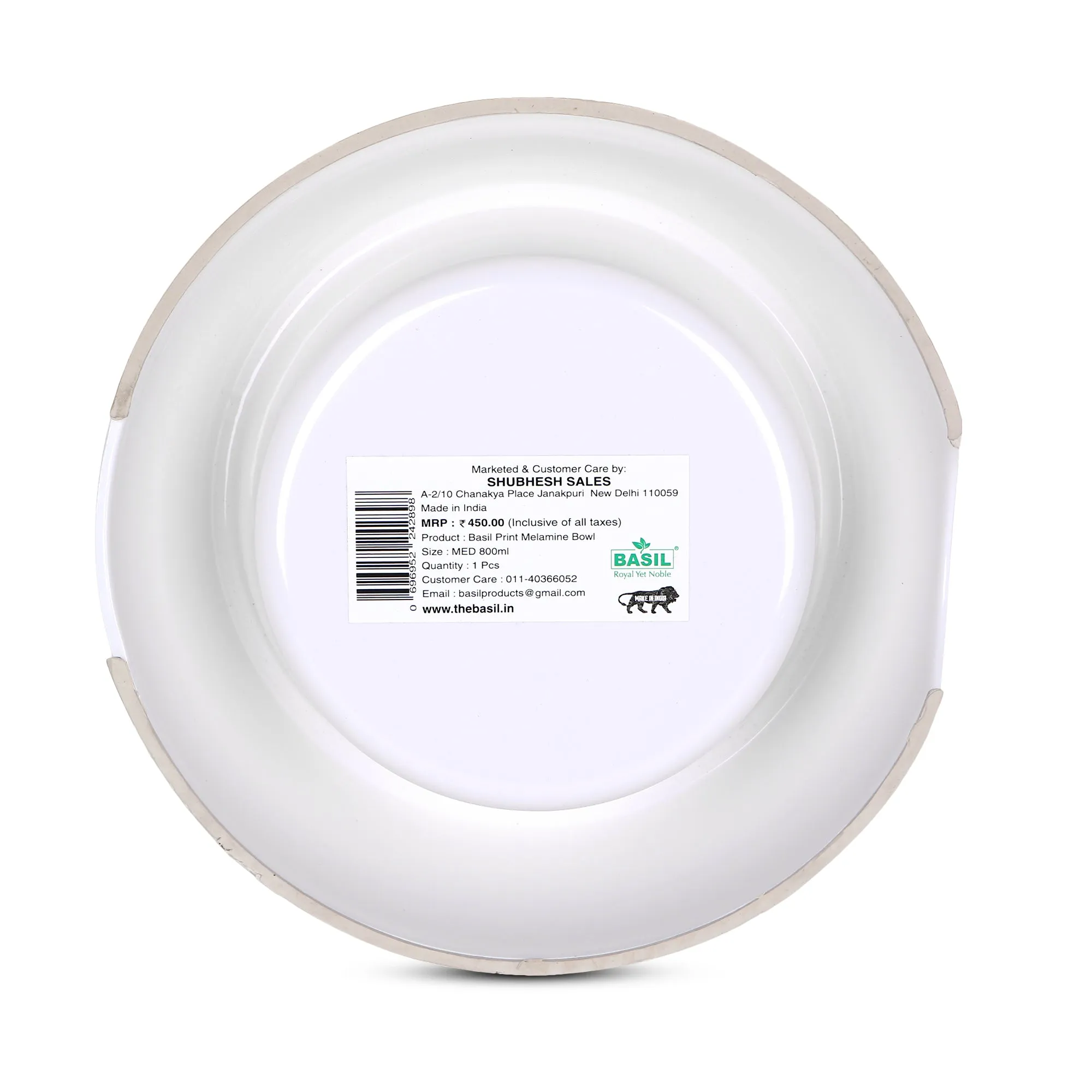 Basil Stainless Steel & Melamine Print Bowl – Durable Feeding Bowl for Dogs & Cats | Pet Life Outdoor Exclusive