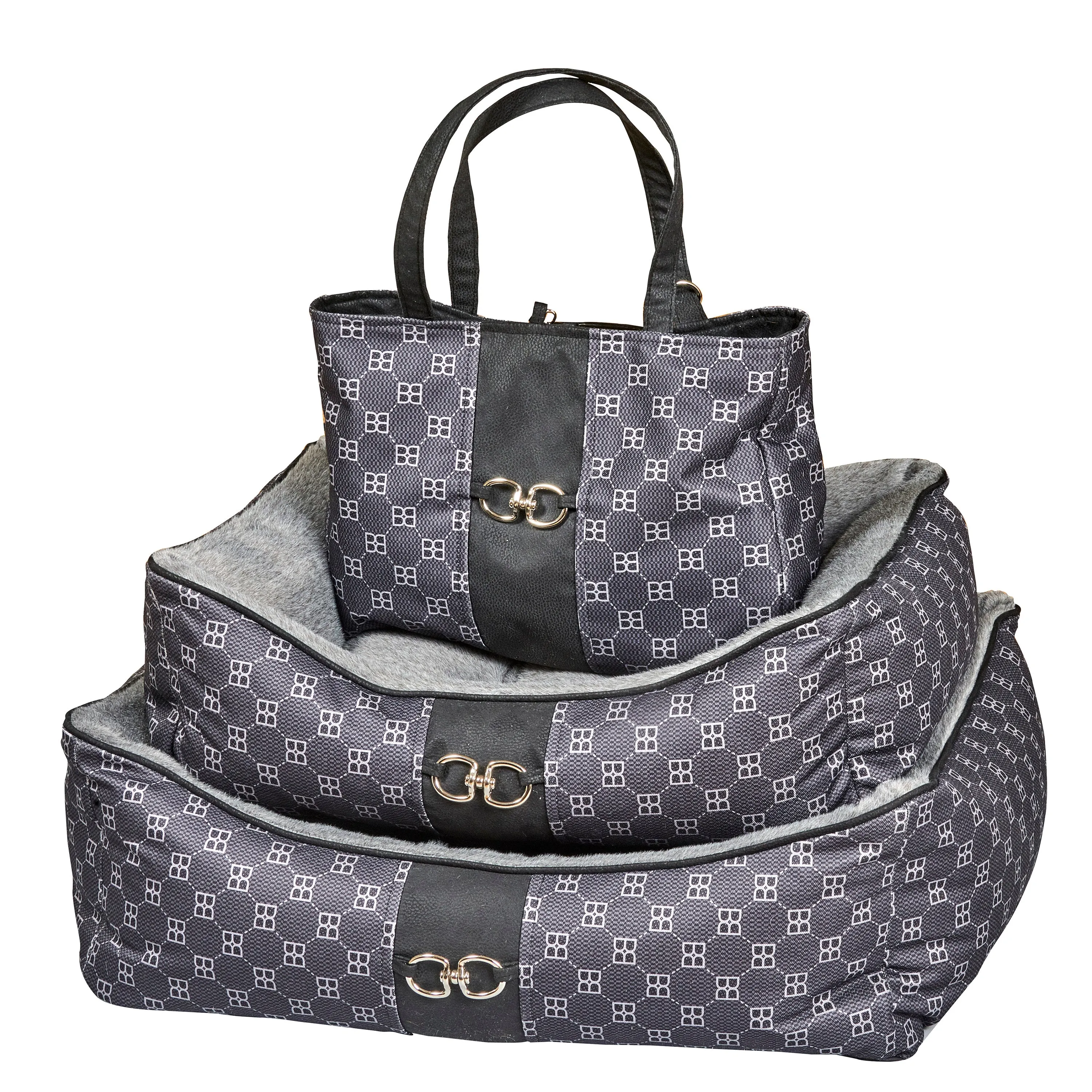 Bowsers Carry-All Dog Carrier - Signature Noir