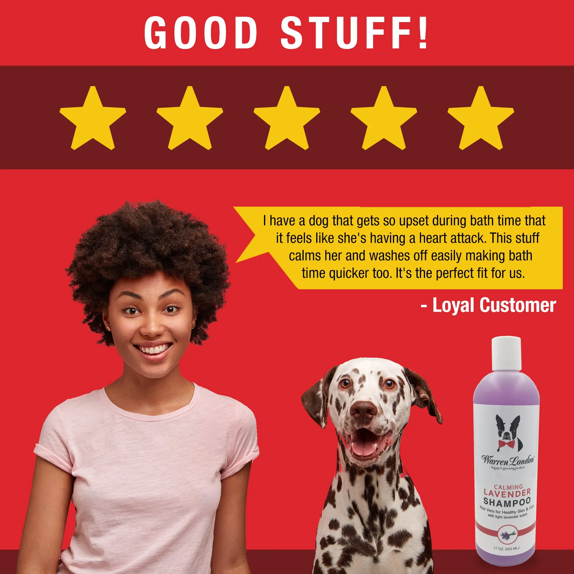 Calming Lavender Dog Shampoo w/Aloe Vera & Essential Oils