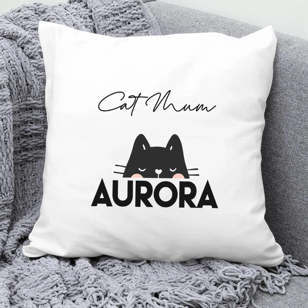 Custom Cat Owner Pillow - Birthday - Christmas - Feline Aficionado - Bespoke Design