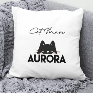 Custom Cat Owner Pillow - Birthday - Christmas - Feline Aficionado - Bespoke Design