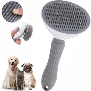 Dog Cat Grooming Brush Pet Hair Remover Self-Cleaning Pet Comb