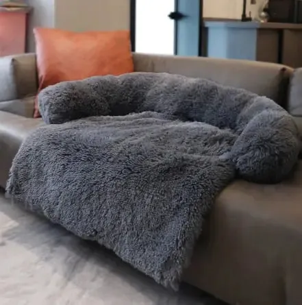 Dog Sofa & Bed Mat - Plush Cover