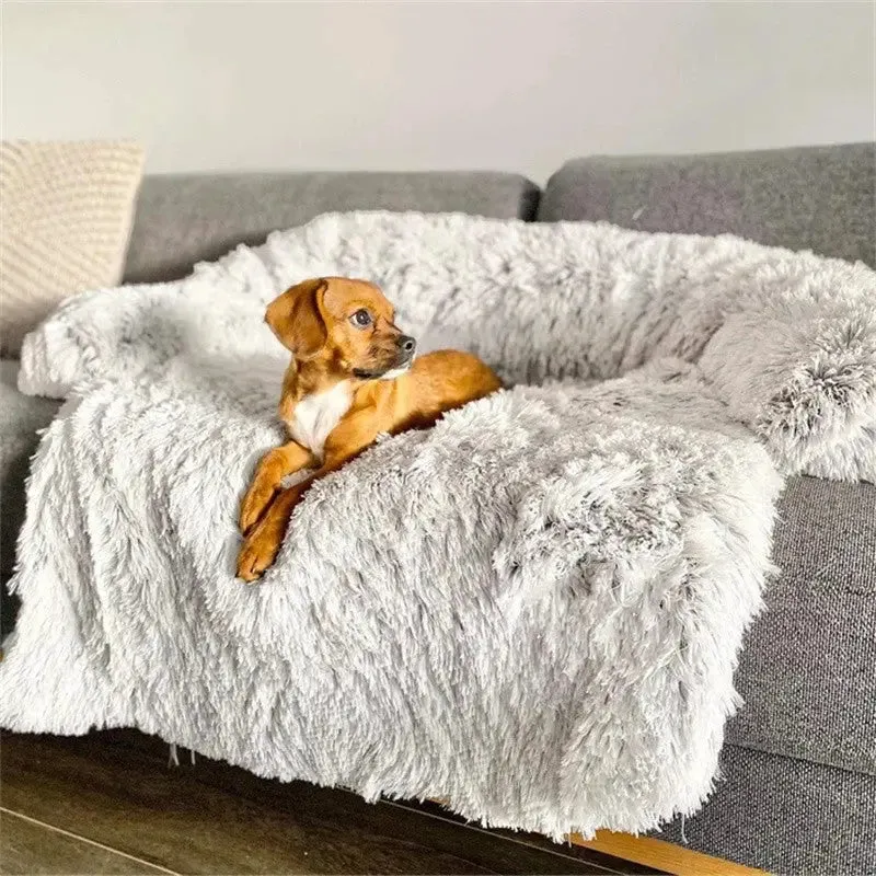 Dog Sofa & Bed Mat - Plush Cover