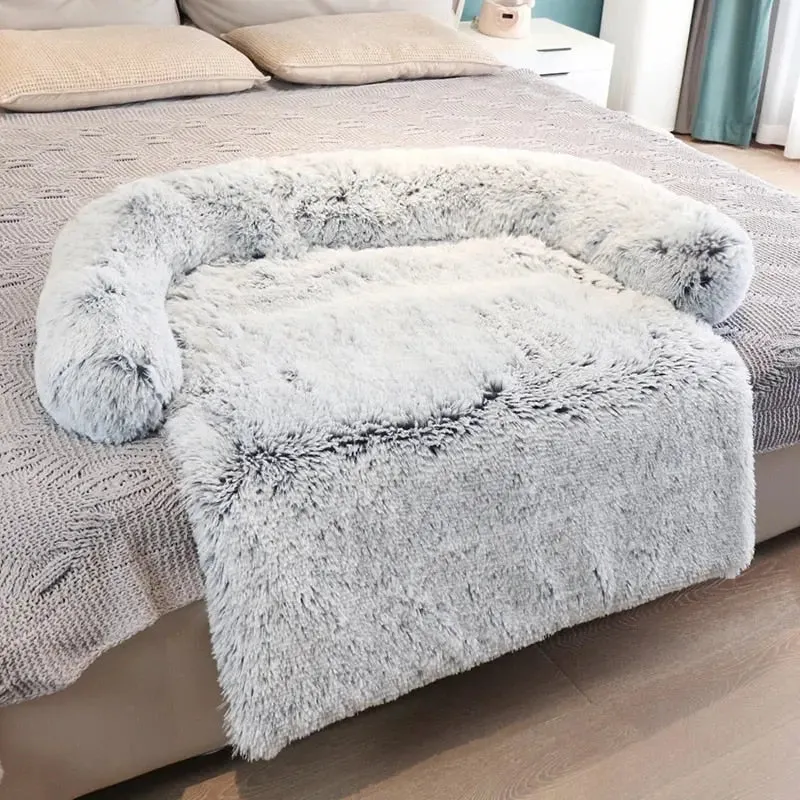 Dog Sofa & Bed Mat - Plush Cover