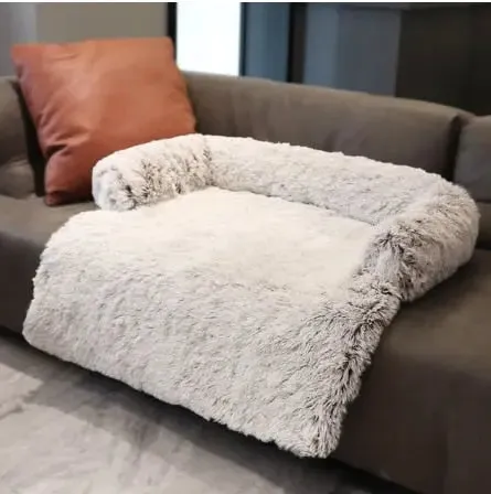 Dog Sofa & Bed Mat - Plush Cover