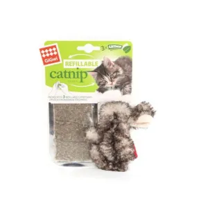 GIGWI Refillable Catnip Characters Natural Rabbit