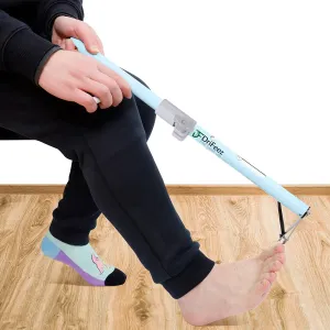 Long Handle Toenail Clippers 4mm Wide Jaw Opening for Seniors Thick Toenails, Overweight, Obese, Hip and Waist Patients | Easy Reach Toe Nail Clipper for Feet (Crystal White - 20" / 50cm)