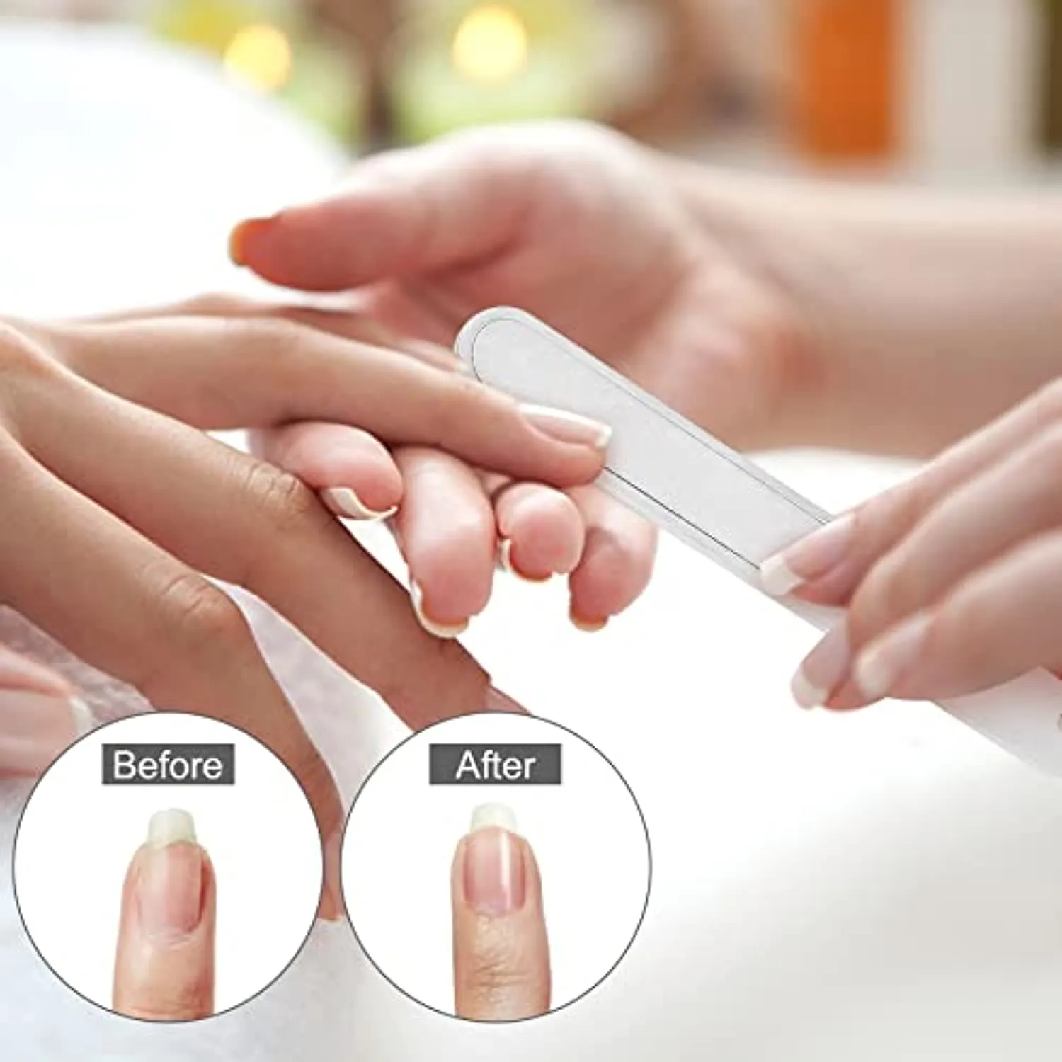 Nail Clippers Set Fingernail Toenail Clippers Set Stainless Steel Nail Clippers Set with 2 Sharp Nail Cutter and 1 Nail File, with Iron Case for Gift, Perfect 3 pcs Nail Clippers Cutter, Gun Black