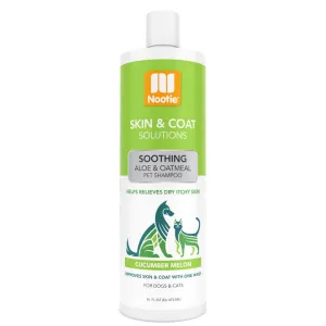 Nootie Soothing Aloe & Oatmeal, Cucumber Melon 16-oz, Pet Shampoo