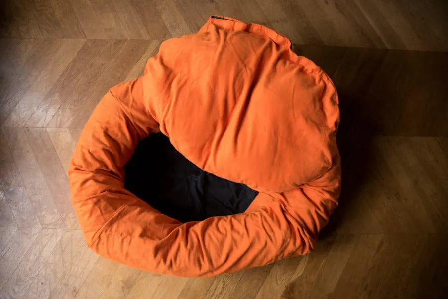 Orange Moleskin Dog Bed Covers