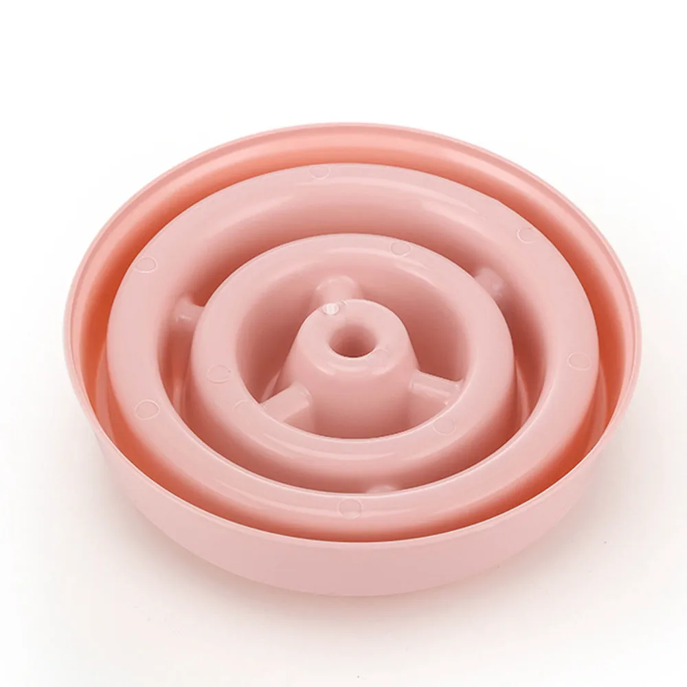 PAWS ASIA Supplier Plastic Travel Portable Blue No Spill Slow Feeder Food Eating Large Dog Bowl