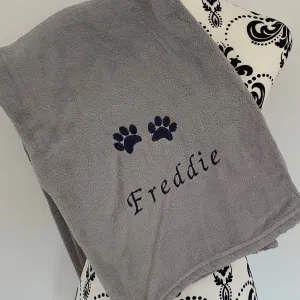 Pet Fleece Blanket - 2 Paws - Personalised
