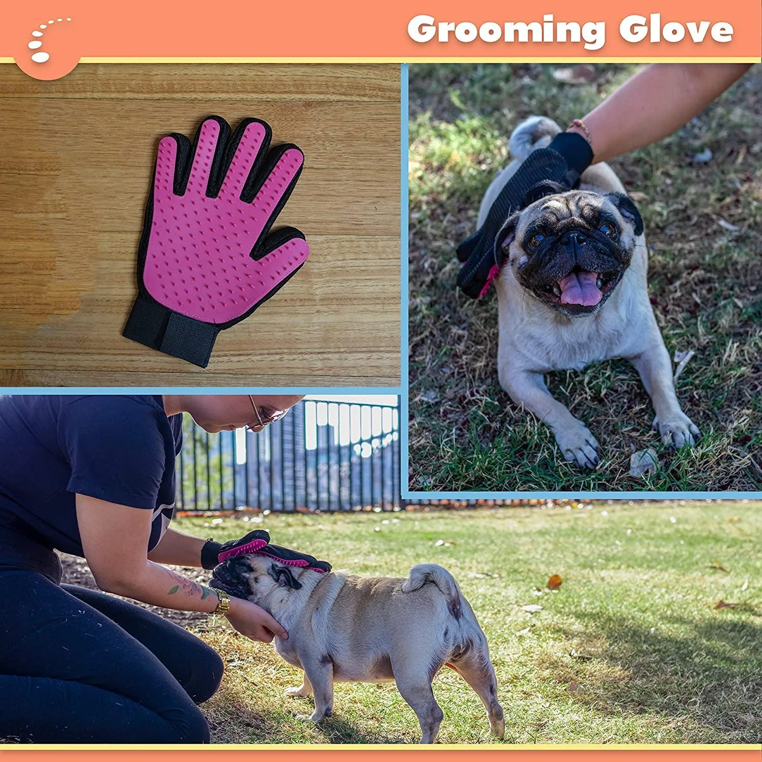 Pet Interactive Dog Rope Toy Starter Set , Training Puppies Play Grooming Glove Portable Travel Bowl