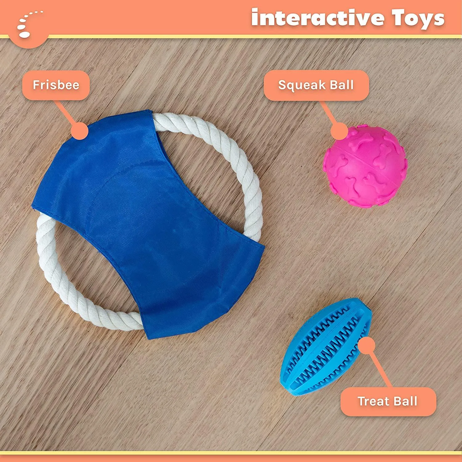 Pet Interactive Dog Rope Toy Starter Set , Training Puppies Play Grooming Glove Portable Travel Bowl