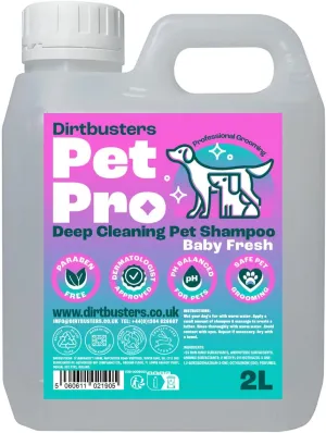 Pet Pro Dog Shampoo (2L) Sensitive Skin, Deep Cleaning Professional Dog Grooming & Puppy Shampoo