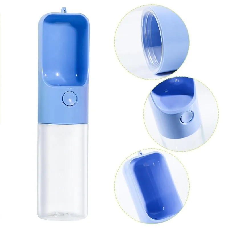 Portable Pet Water Bowl Bottle - Easy One Button Operation