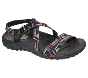 SKECHERS WOMEN'S Reggae - Native Vibez  Sandals 163287 BKMT