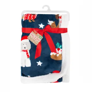 Smart Choice Festive Sherpa Pet Blanket