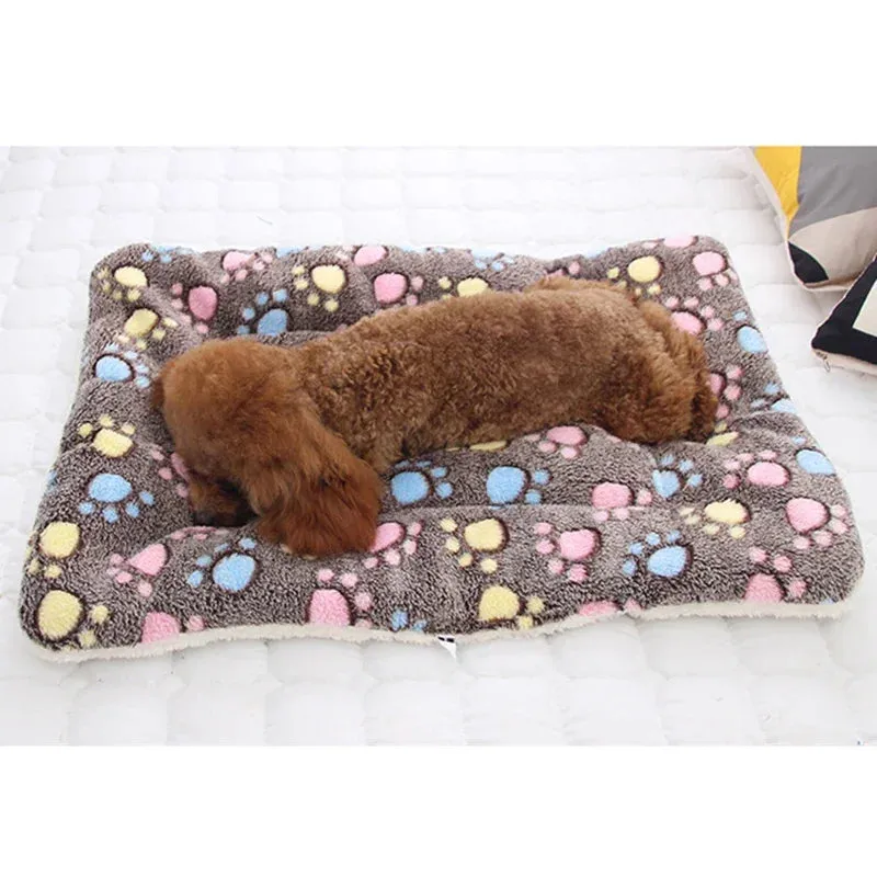 Soft Flannel Pet Mat | Winter Thicken Warm Cat & Dog Blanket | Puppy Sleeping Cover Towel | Cushion for Small, Medium & Large Dogs