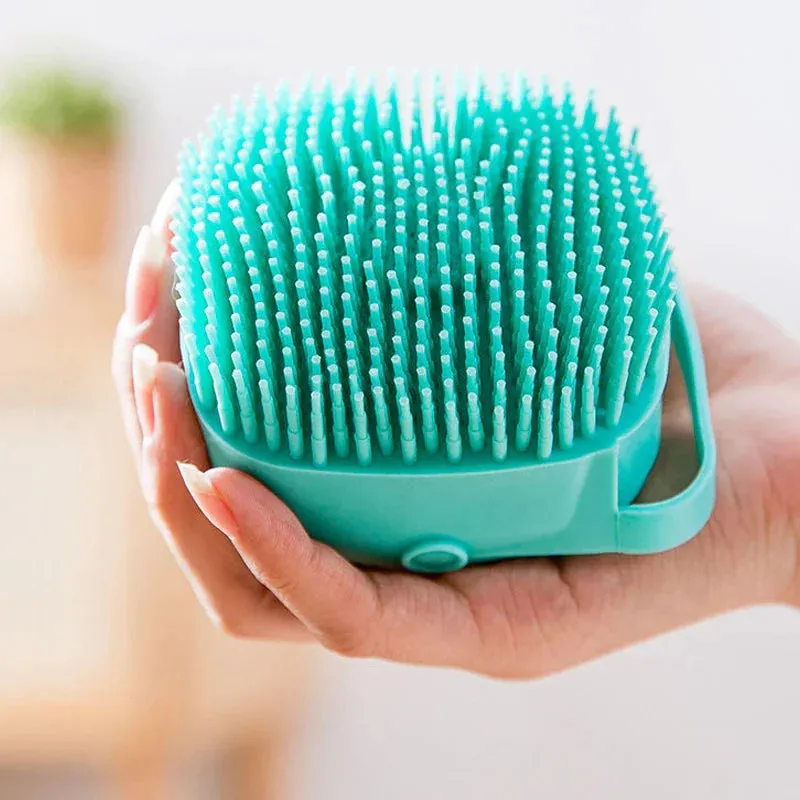 Soft Silicone Pet Bathing Brush - Massager for Dogs and Cats, Bathing Comb, Grooming and Cleaning Supplies