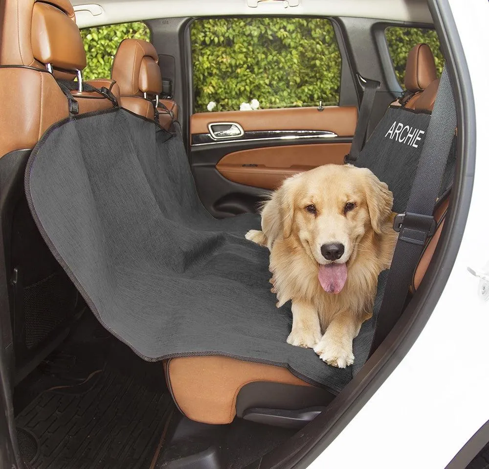 Solid Hammock Back Seat Cover - Personalized