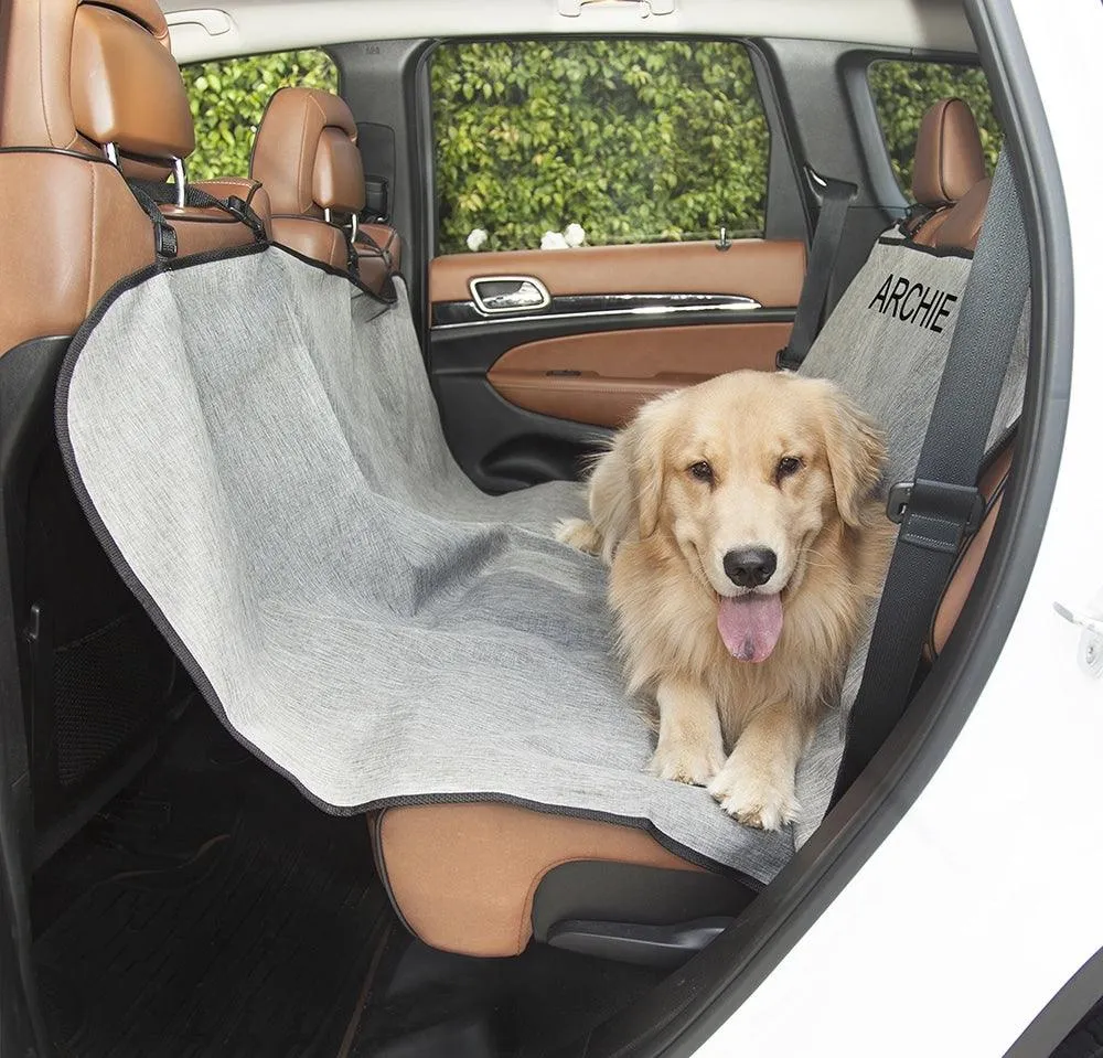 Solid Hammock Back Seat Cover - Personalized