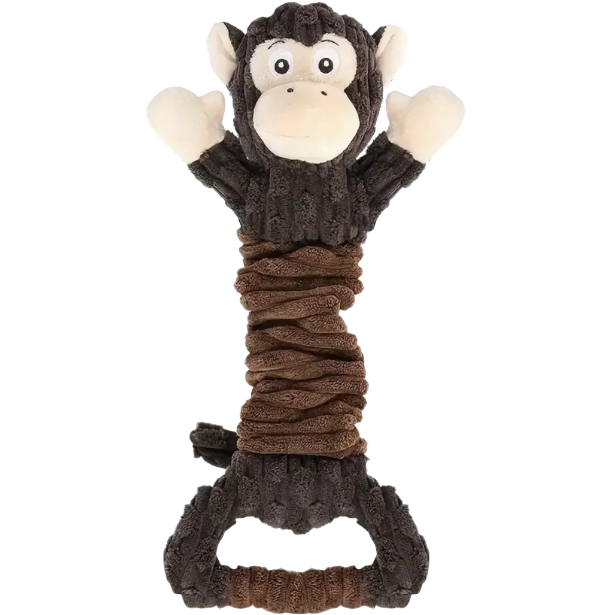 Stretchy Squeaky Green Hippo Dog Toy