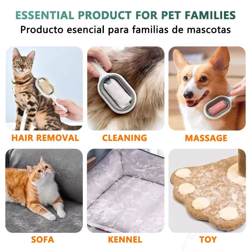 TEEK - 3-in-1 Cat Hair Remover Brush