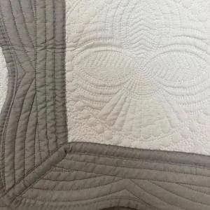 White/Gray Monogram Quilts
